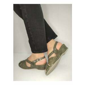 Sandale Casual Dama 0264Pt Roma 40-N Kaki - Verde - imagine