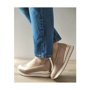 Pantofi Casual Dama 860007C 03-N Bej Apricot - Bej - imagine
