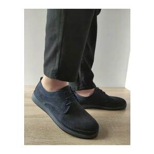 Pantofi Casual Perforati Barbati B69-321 Bleumarin - Albastru imagine