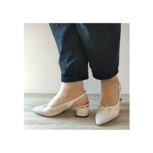 Pantofi Casual Decupati Dama 049 563 Bej - Bej imagine