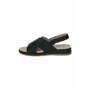 Sandale wedge de piele imagine