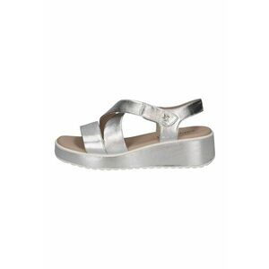 Sandale wedge de piele cu velcro imagine