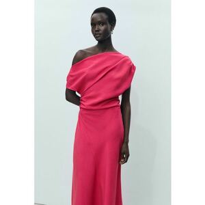 Rochie asimetrica fara bretele imagine