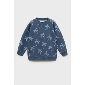 Bluza de trening cu decolteu la baza gatului si model tropical imagine