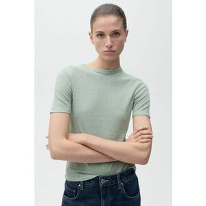 Tricou uni cu decolteu la baza gatului imagine