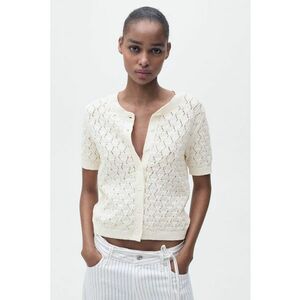 Cardigan crop fara inchidere imagine