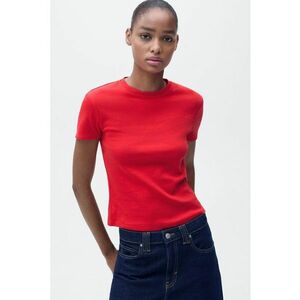 Tricou regular-fit cu decolteu la baza gatului imagine