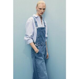 Sarafan din denim cu croiala dreapta imagine