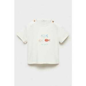 Tricou din bumbac cu model cu broderie imagine