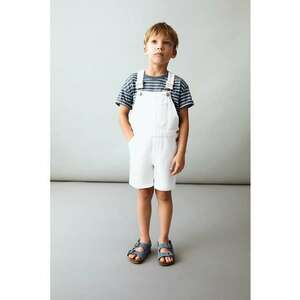 Salopeta din denim cu model uni imagine