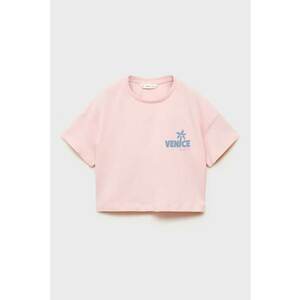 Tricou crop din bumbac imagine