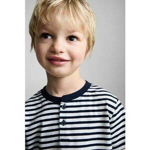 Tricou din bumbac cu nasturi imagine