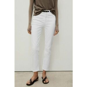 Blugi crop slim fit cu talie inalta imagine