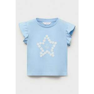 Tricou cu aplicatii florale imagine