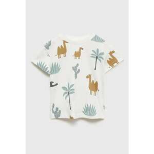 Tricou cu imprimeu si decolteu rotund imagine