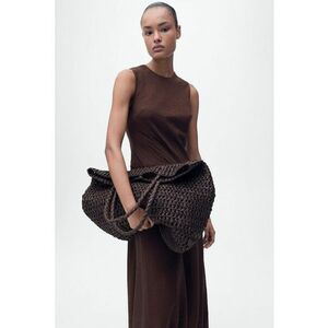 Rochie midi cu terminatie bufanta imagine