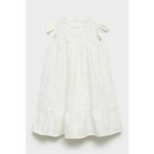 Rochie de bumbac cu broderie florala imagine
