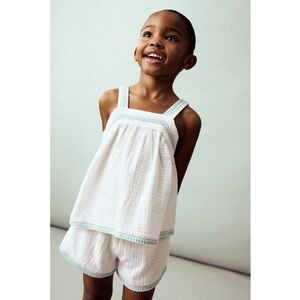 Top texturat cu broderie imagine