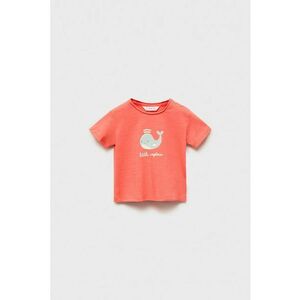 Tricou cu decolteu la baza gatului si imprimeu grafic imagine