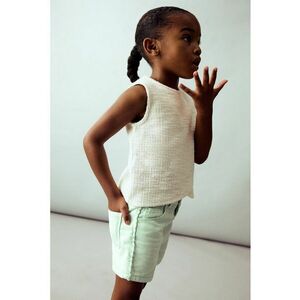 Pantaloni scurti din denim cu talie elastica imagine