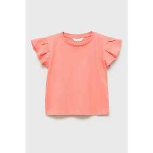 Tricou din bumbac cu maneci evazate imagine