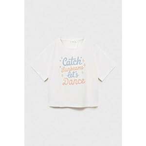 Tricou cu text si slit pe partea din spate imagine