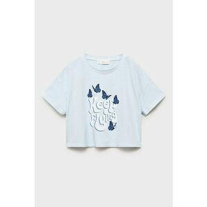 Tricou crop cu decolteu la baza gatului imagine