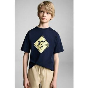 Tricou lejer cu model grafic imagine