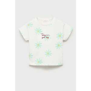 Tricou de bumbac cu imprimeu floral imagine