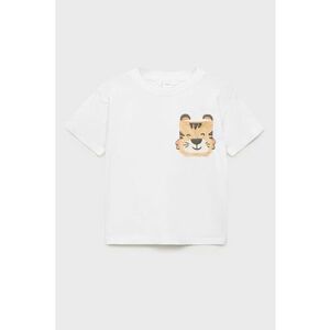 Tricou cu decolteu la baza gatului - din bumbac imagine