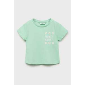 Tricou cu decolteu la baza gatului - cu imprimeu floral imagine