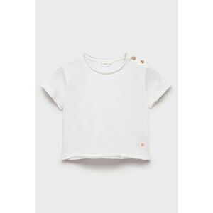 Tricou din bumbac cu model uni imagine