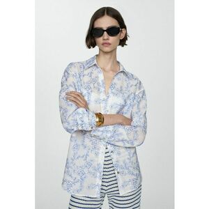 Camasa de bumbac cu model floral imagine