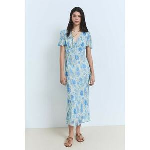 Rochie midi cu model floral imagine
