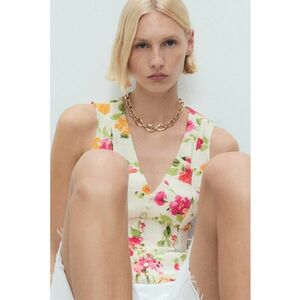 Vesta cambrata cu model floral imagine