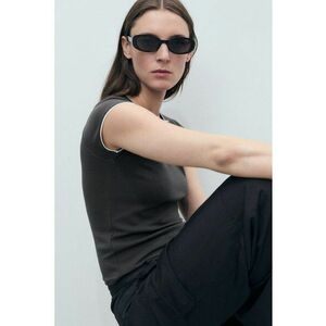 Tricou uni cu maneci raglan imagine