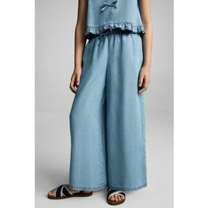 Pantaloni drepti din lyocell imagine