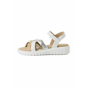 Sandale wedge din piele imagine