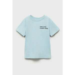 Tricou de bumbac cu imprimeu grafic imagine