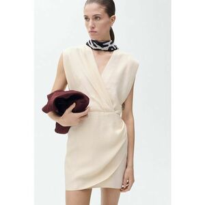Rochie mini din amestec de lyocell imagine