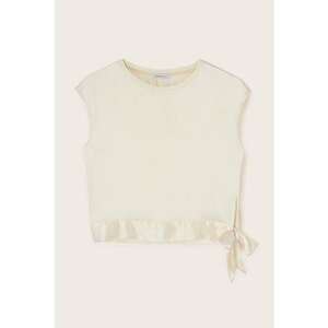 Bluza crop cu detaliu funda imagine