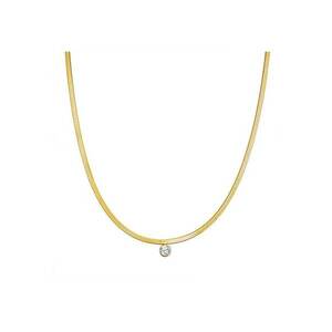 Colier placat cu aur de 14K si decorat cu zirconiu imagine