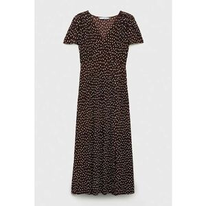 Rochie midi cu slit si decolteu in V imagine
