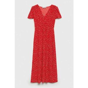Rochie midi cu slit si decolteu in V imagine