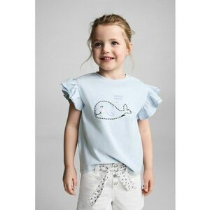Tricou cu imprimeu si volan imagine