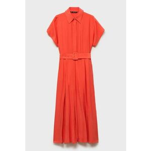 Rochie midi evazata cu curea imagine
