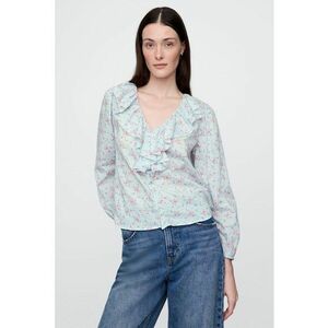Bluza cu imprimeu si volane imagine