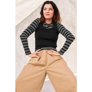 Top slim fit striat imagine