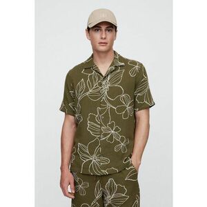 Camasa cu maneci scurte si imprimeu floral imagine
