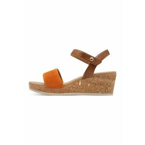 Sandale wedge din piele si piele ecologica imagine